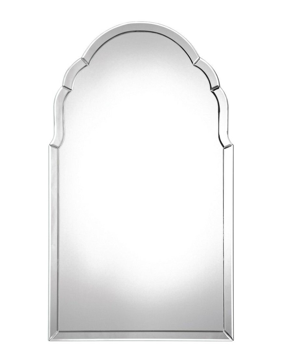 Mirrors & Wall Art * | Uttermost Brayden Frameless Arched Mirror Home Mirrors & Wall Art