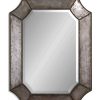 Mirrors & Wall Art * | Uttermost Elliot Distressed Aluminum Mirror Home Mirrors & Wall Art