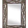 Mirrors & Wall Art * | Uttermost Dorigrass Brown Metal Mirror Home Mirrors & Wall Art