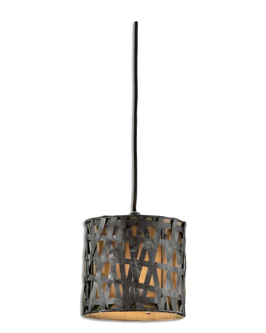 Ceiling Lighting * | Uttermost Alita Metal Mini Drum Pendant Home Ceiling Lighting