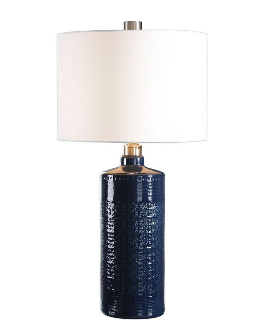 Table & Desk Lamps * | Uttermost Thalia Royal Blue Table Lamp Home Table & Desk Lamps