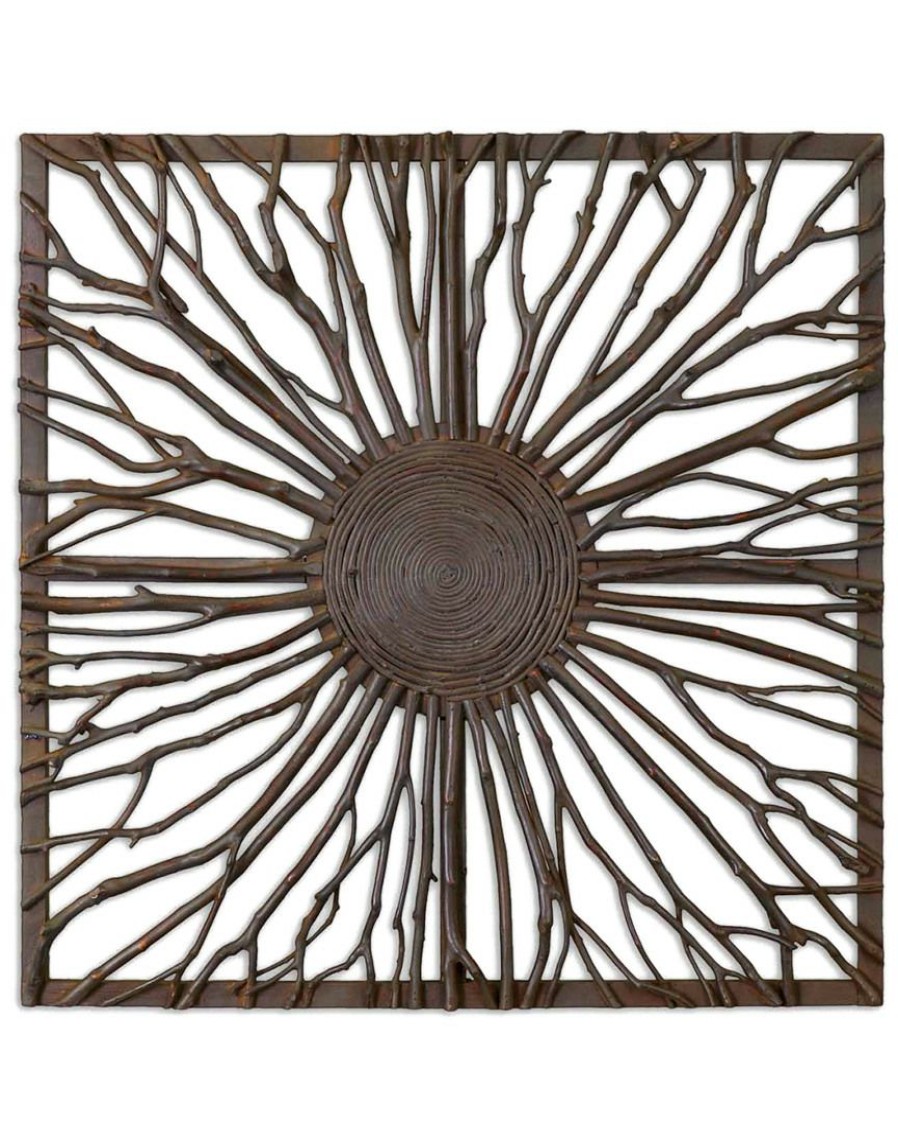 Mirrors & Wall Art * | Uttermost Josiah Square Wooden Wall Art Home Mirrors & Wall Art