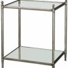 End & Side Tables * | Uttermost Gannon Mirrored Glass End Table Home End & Side Tables