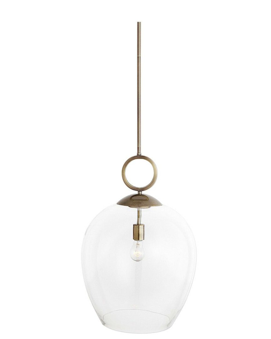 Ceiling Lighting * | Uttermost Calix Large Blown Glass 1 Light Pendant Home Ceiling Lighting