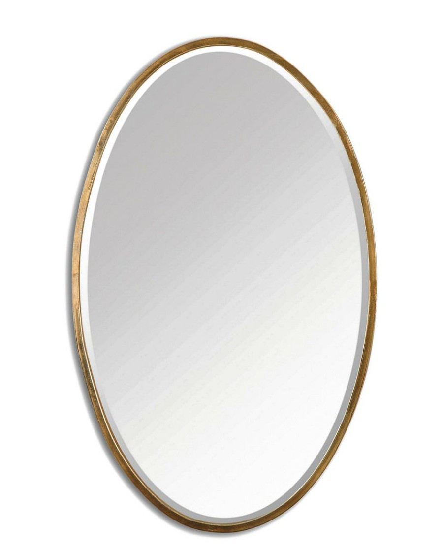 Mirrors & Wall Art * | Uttermost Herleva Gold Oval Mirror Home Mirrors & Wall Art