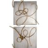 Mirrors & Wall Art * | Set Of 2 Uttermost Harmony Metal Wall Art, Home Mirrors & Wall Art