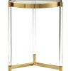 End & Side Tables * | Uttermost Kellen Glass Accent Table Home End & Side Tables