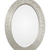 Mirrors & Wall Art * | Uttermost Conder Oval Silver Mirror Home Mirrors & Wall Art