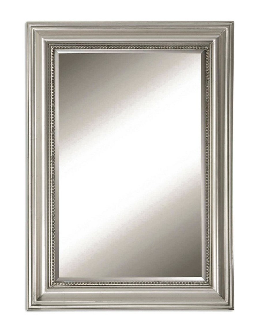 Mirrors & Wall Art * | Uttermost Stuart Silver Beaded Mirror Home Mirrors & Wall Art