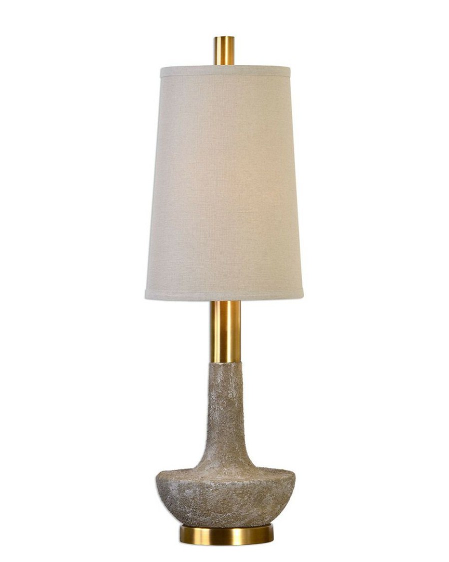 Table & Desk Lamps * | Uttermost Volongo Stone Ivory Buffet Lamp Home Table & Desk Lamps