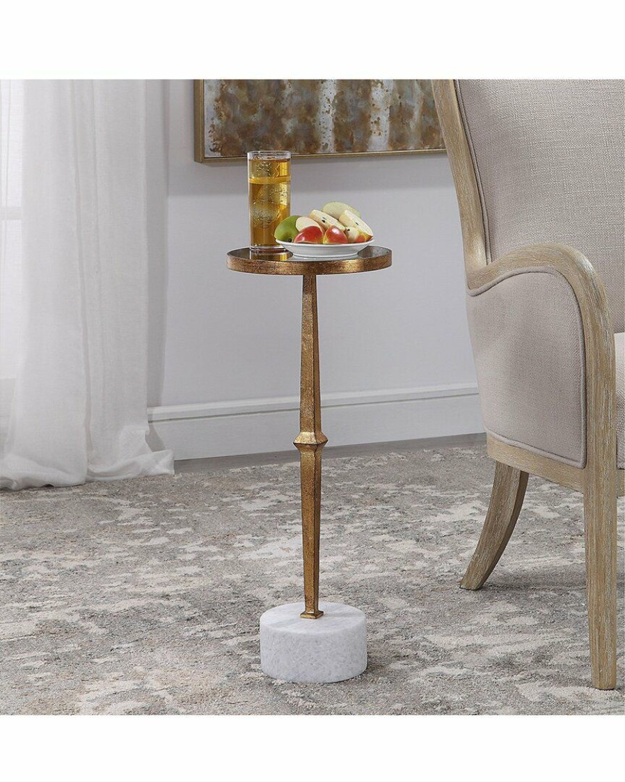 End & Side Tables * | Uttermost Miriam Round Accent Table Home End & Side Tables