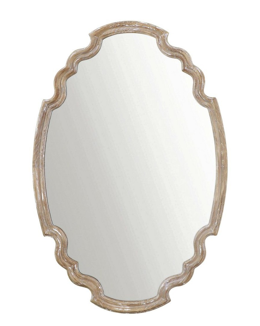 Mirrors & Wall Art * | Uttermost Ludovica Aged Wood Mirror Home Mirrors & Wall Art