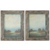 Mirrors & Wall Art * | Set Of 2 Uttermost Morning Vistas Framed Art Home Mirrors & Wall Art