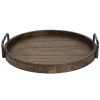 Decorative Items & Frames * | Uttermost Reine Round Wooden Tray Home Decorative Items & Frames