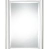 Mirrors & Wall Art * | Uttermost Lahvahn White Silver Mirror Home Mirrors & Wall Art