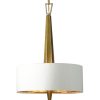 Ceiling Lighting * | Uttermost Obeliska 3 Light Gold Chandelier Home Ceiling Lighting