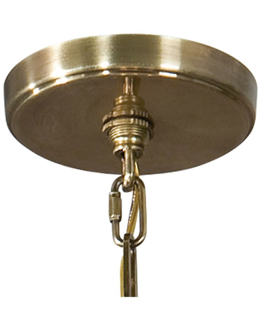 Ceiling Lighting * | Uttermost Obeliska 3 Light Gold Chandelier Home Ceiling Lighting