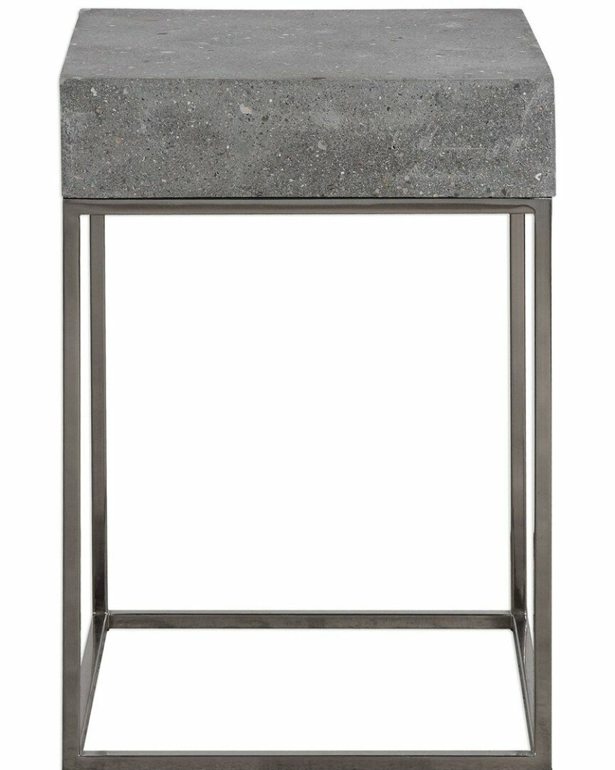 End & Side Tables * | Uttermost Jude Concrete Accent Table Home End & Side Tables