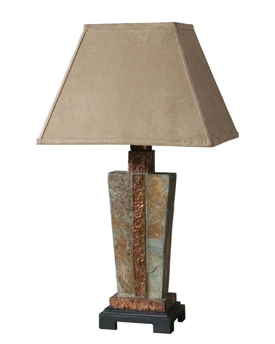 Table & Desk Lamps * | Uttermost Slate Accent Lamp Home Table & Desk Lamps