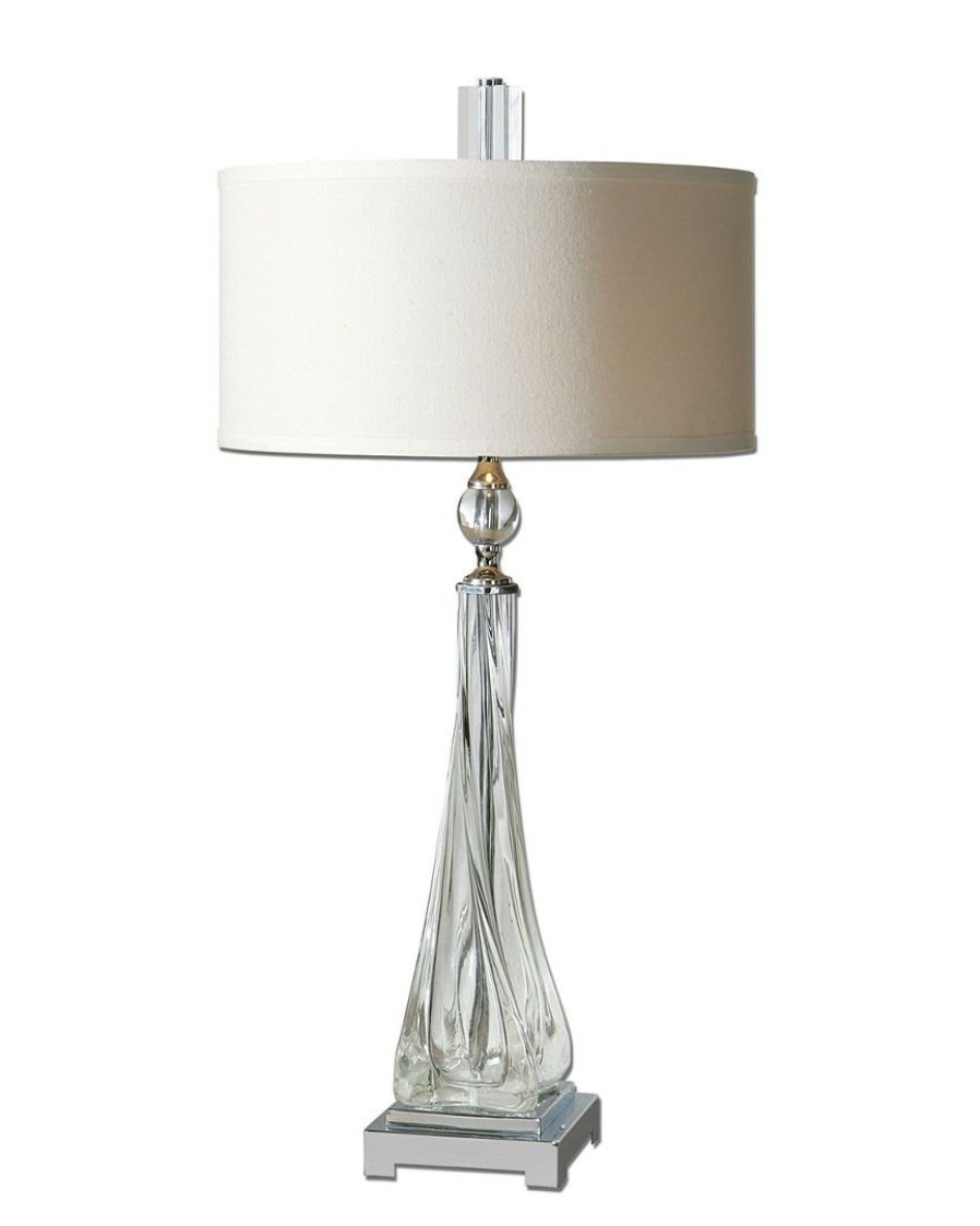 Table & Desk Lamps * | Uttermost Grancona Twisted Glass Table Lamp Home Table & Desk Lamps