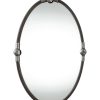 Mirrors & Wall Art * | Uttermost Carrick Black Oval Mirror Home Mirrors & Wall Art