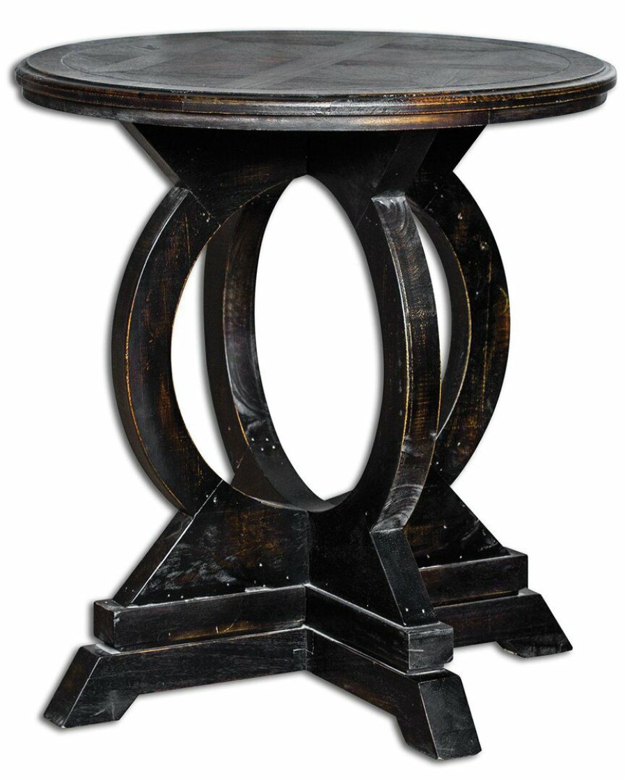 End & Side Tables * | Uttermost Maiva Black Side Table Home End & Side Tables