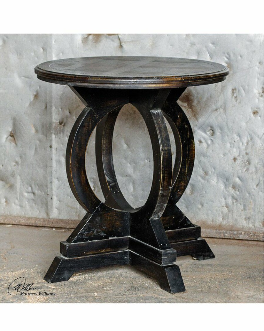 End & Side Tables * | Uttermost Maiva Black Side Table Home End & Side Tables