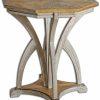 End & Side Tables * | Uttermost Ranen Aged White Side Table Home End & Side Tables