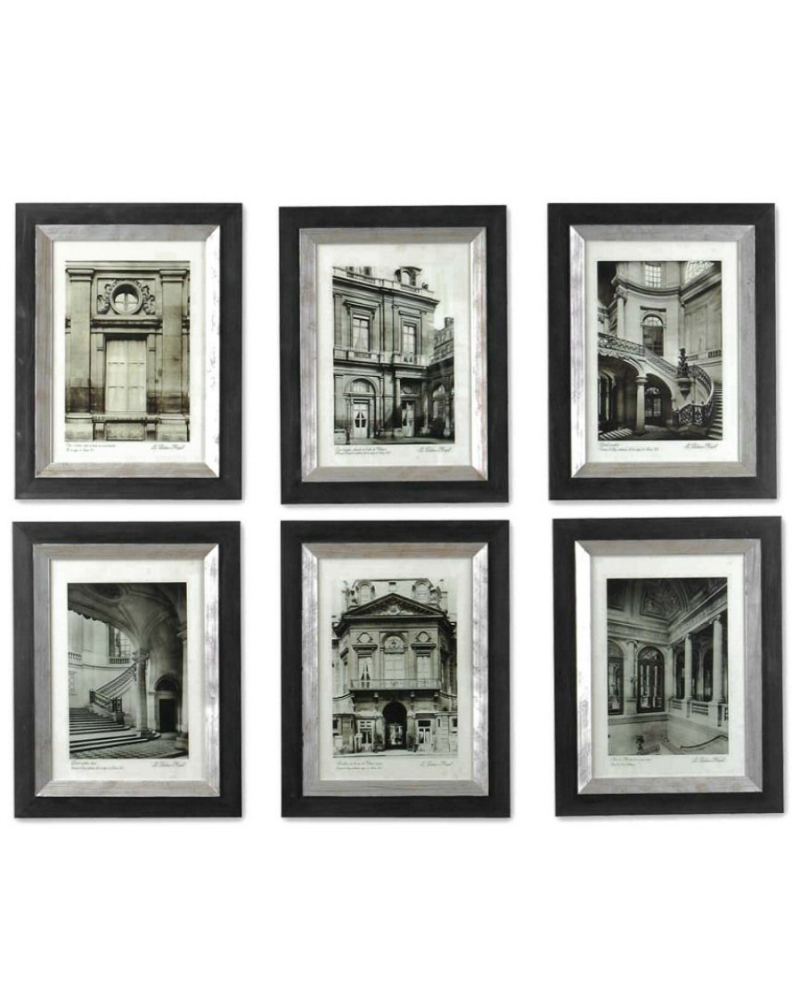 Mirrors & Wall Art * | Set Of 6 Uttermost Paris Scene Framed Art Home Mirrors & Wall Art