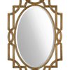 Mirrors & Wall Art * | Uttermost Margutta Gold Oval Mirror Home Mirrors & Wall Art