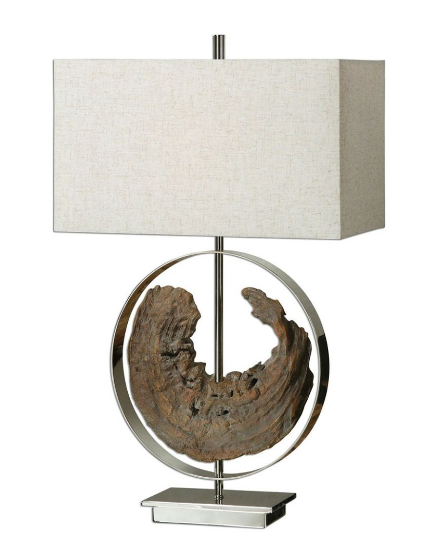 Table & Desk Lamps * | Uttermost Ambler Driftwood Lamp Home Table & Desk Lamps