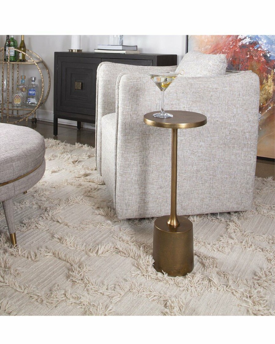 End & Side Tables * | Uttermost Sanaga Drink Table Home End & Side Tables