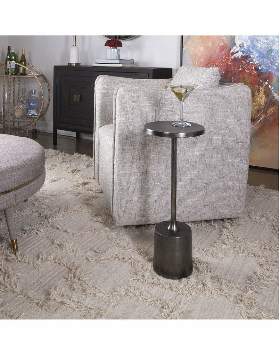 End & Side Tables * | Uttermost Sanaga Drink Table Home End & Side Tables