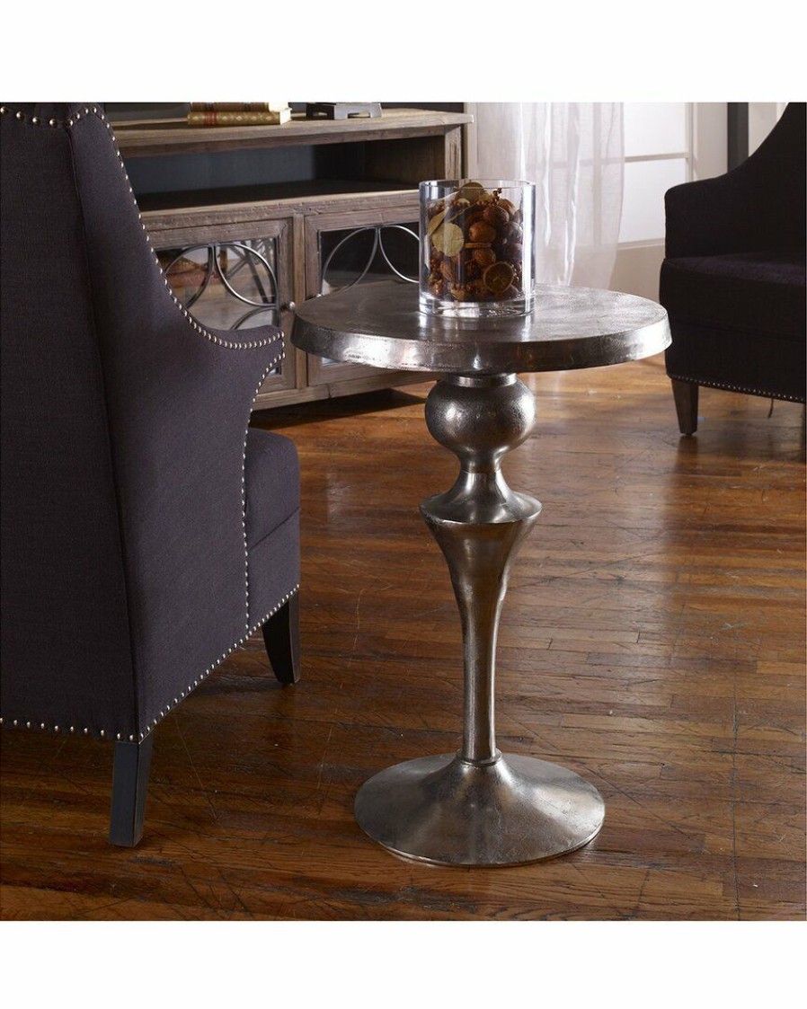 End & Side Tables * | Uttermost Noland Aluminum Accent Table Home End & Side Tables