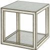 End & Side Tables * | Uttermost Julie Mirrored Accent Table Home End & Side Tables