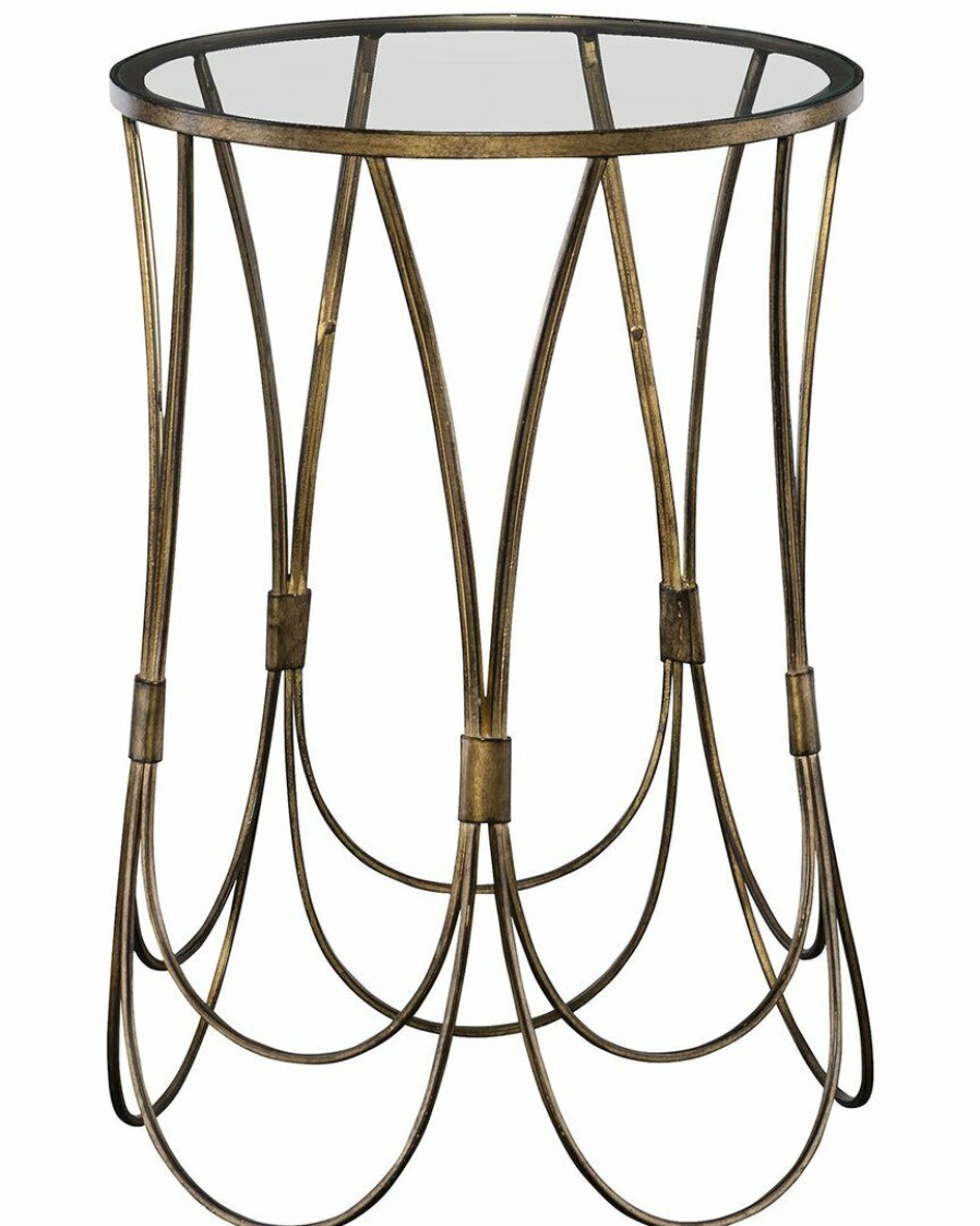 End & Side Tables * | Uttermost Kalindra Gold Accent Table Home End & Side Tables