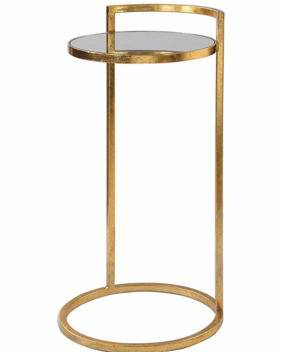 End & Side Tables * | Uttermost Cailin Gold Accent Table Home End & Side Tables