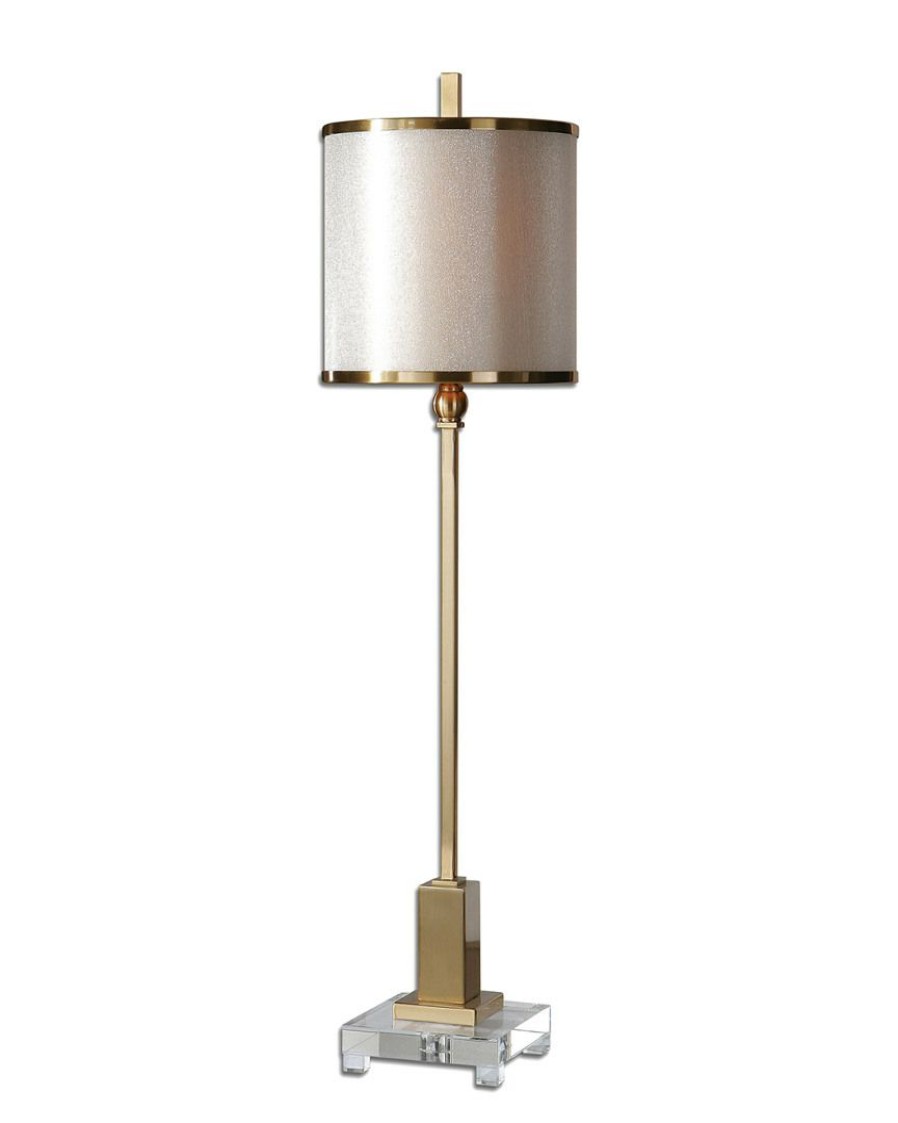 Table & Desk Lamps * | Uttermost Villena Brass Buffet Lamp Home Table & Desk Lamps