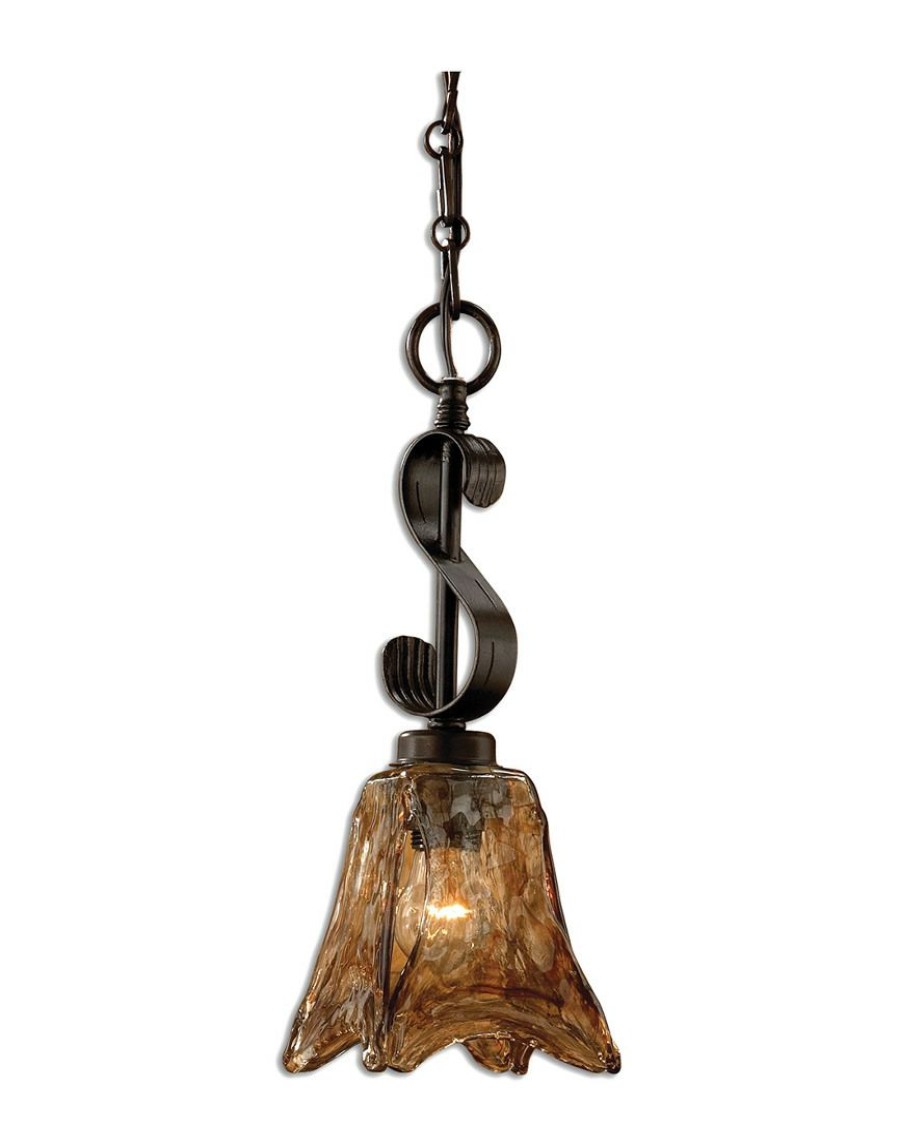 Ceiling Lighting * | Uttermost Vetraio Mini Oil Rubbed Bronze Pendant Home Ceiling Lighting