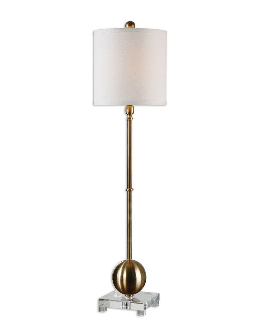 Table & Desk Lamps * | Uttermost Laton Brass Buffet Lamp Home Table & Desk Lamps