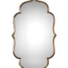 Mirrors & Wall Art * | Uttermost Zina Gold Mirror Home Mirrors & Wall Art