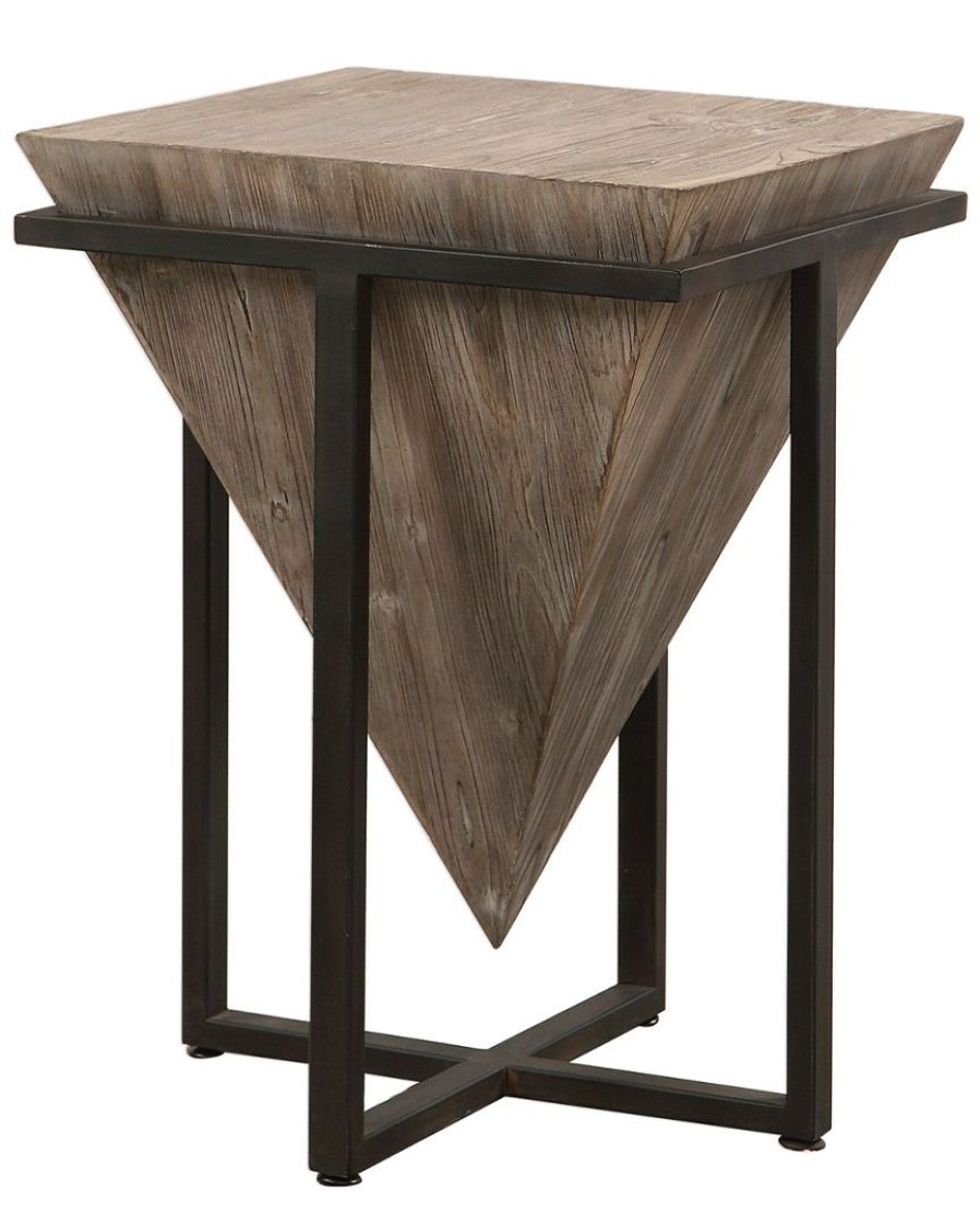 End & Side Tables * | Uttermost Uttermost Bertrand Wood Accent Table Home End & Side Tables