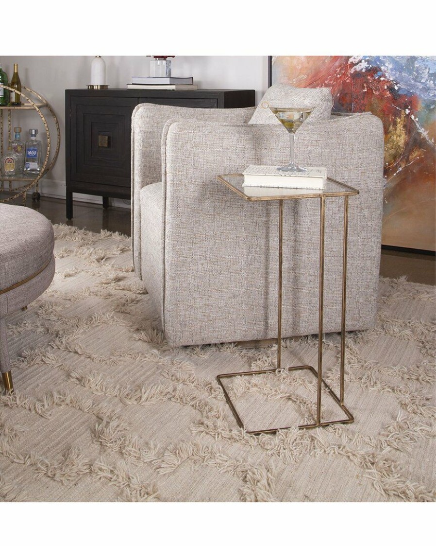 End & Side Tables * | Uttermost Cadmus Gold Accent Table Home End & Side Tables