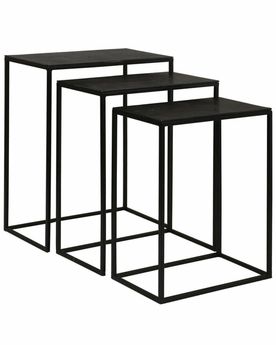 End & Side Tables * | Uttermost Coreene Iron Nesting Tables Home End & Side Tables