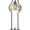 Table & Desk Lamps * | Uttermost Cotulla Aged Black Desk Lamp Home Table & Desk Lamps