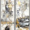 Mirrors & Wall Art * | Set Of 2 Uttermost Life Scenes Abstract Art Home Mirrors & Wall Art