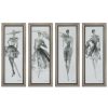 Mirrors & Wall Art * | Set Of 4 Uttermost Fashion Sketchbook Art, Home Mirrors & Wall Art