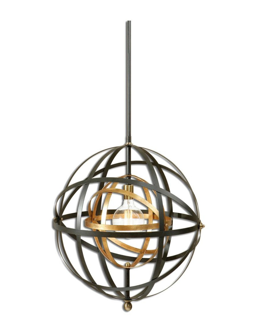 Ceiling Lighting * | Uttermost Rondure 1 Light Sphere Pendant Home Ceiling Lighting