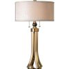 Table & Desk Lamps * | Uttermost Selvino Brushed Brass Table Lamp Home Table & Desk Lamps