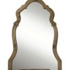 Mirrors & Wall Art * | Uttermost Agustin Light Walnut Mirror Home Mirrors & Wall Art